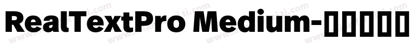 RealTextPro Medium字体转换